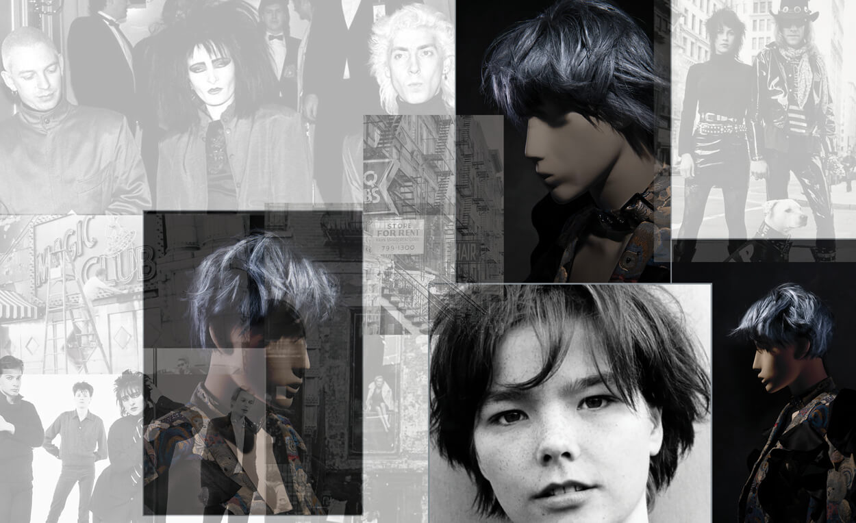 Closeup of mannequin head