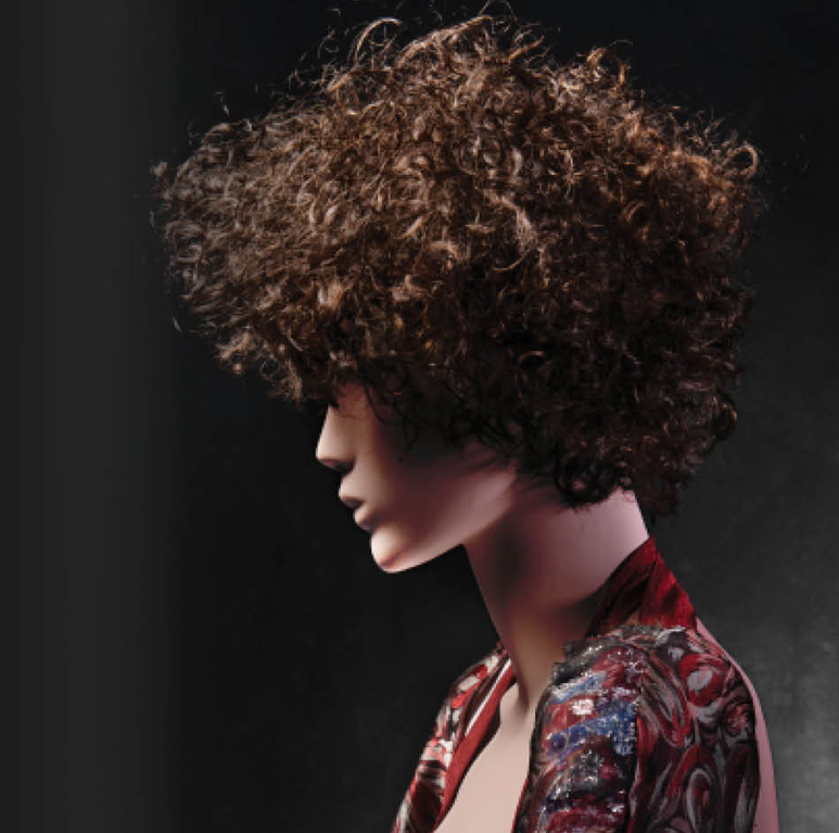 Closeup of mannequin head